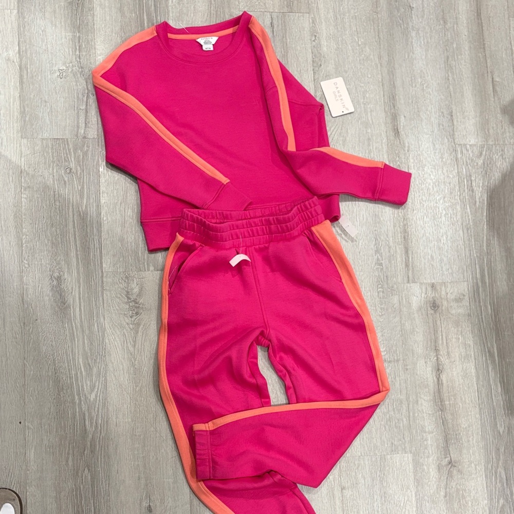 Danskin Kids Matching Set in Pink and Orange